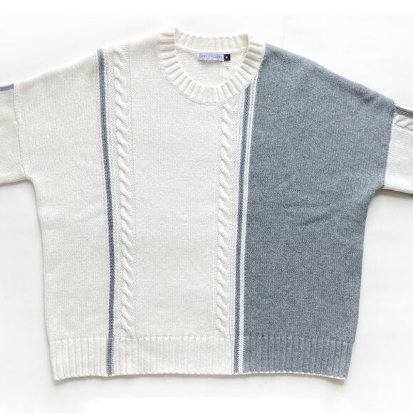 Zaket & Plover Wool Blend Cable Trim Sweater - Picture 9 of 11